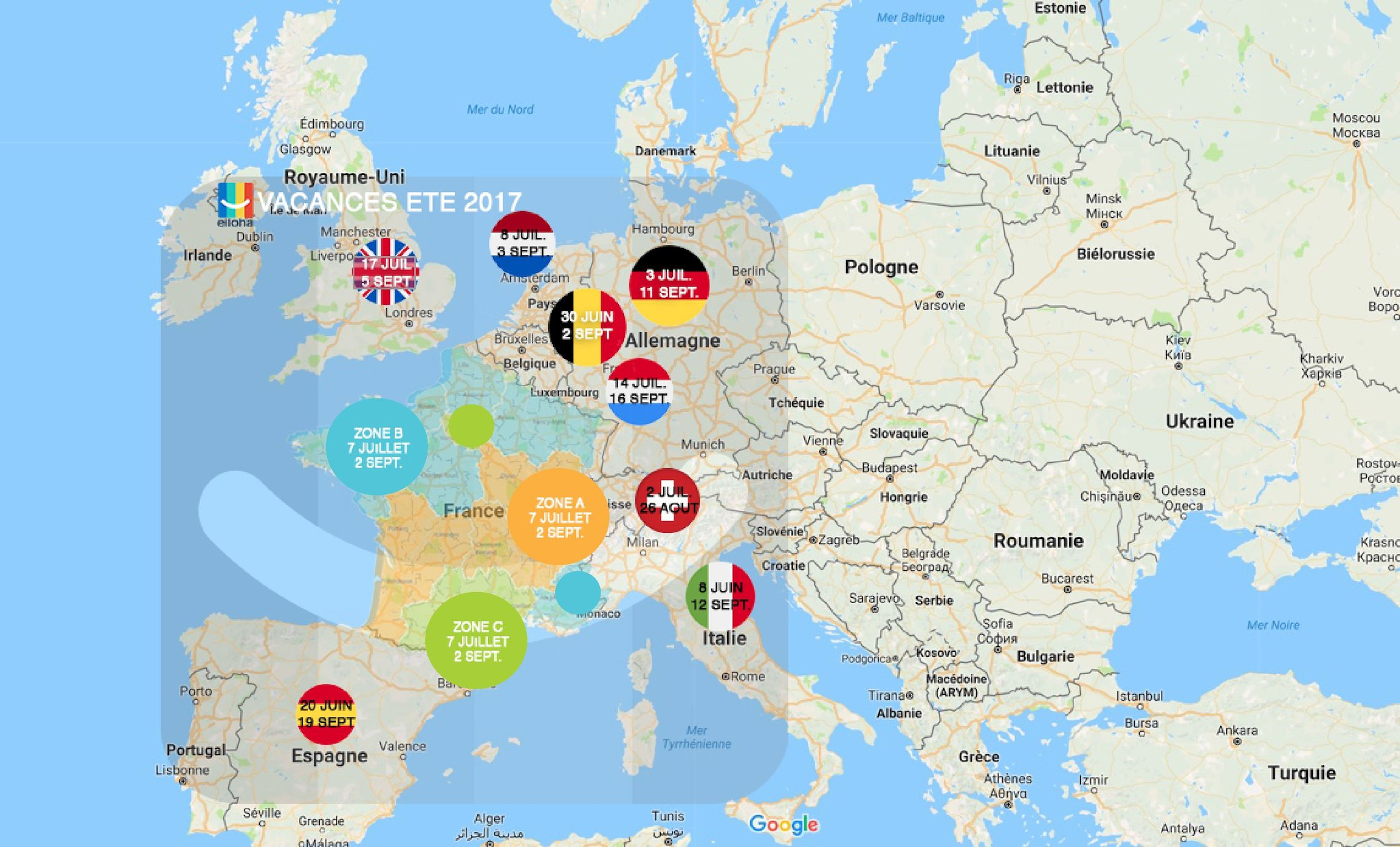 Calaméo - Carte Vacances Europe | Ete 2017 à Carte Union Européenne 2017 