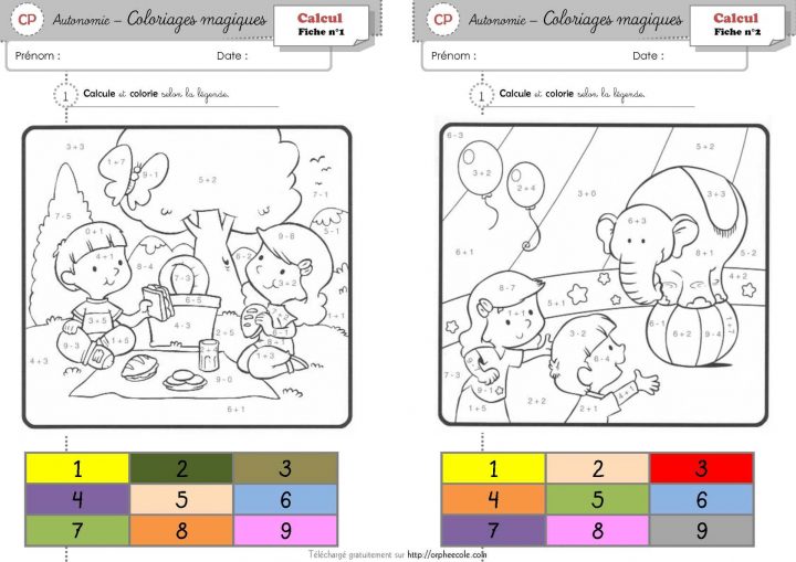 Calaméo – Coloriage Magique – Cp tout Coloriage Codé Cp