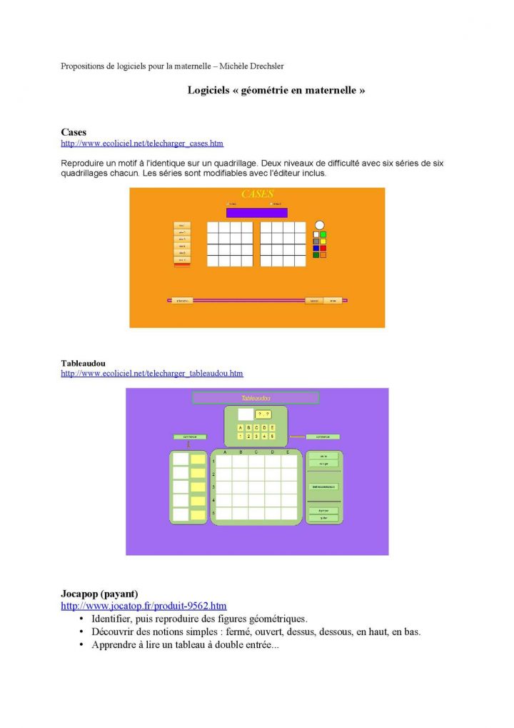 Calaméo – Des Logiciels De Géométrie En Maternelle à Puzzle En Ligne Maternelle