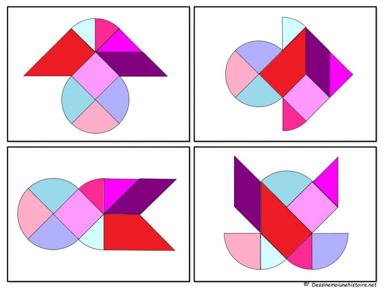 Calaméo – Heart Tangram Puzzles Pattern Printable Tangram encequiconcerne Modèle Tangram À Imprimer