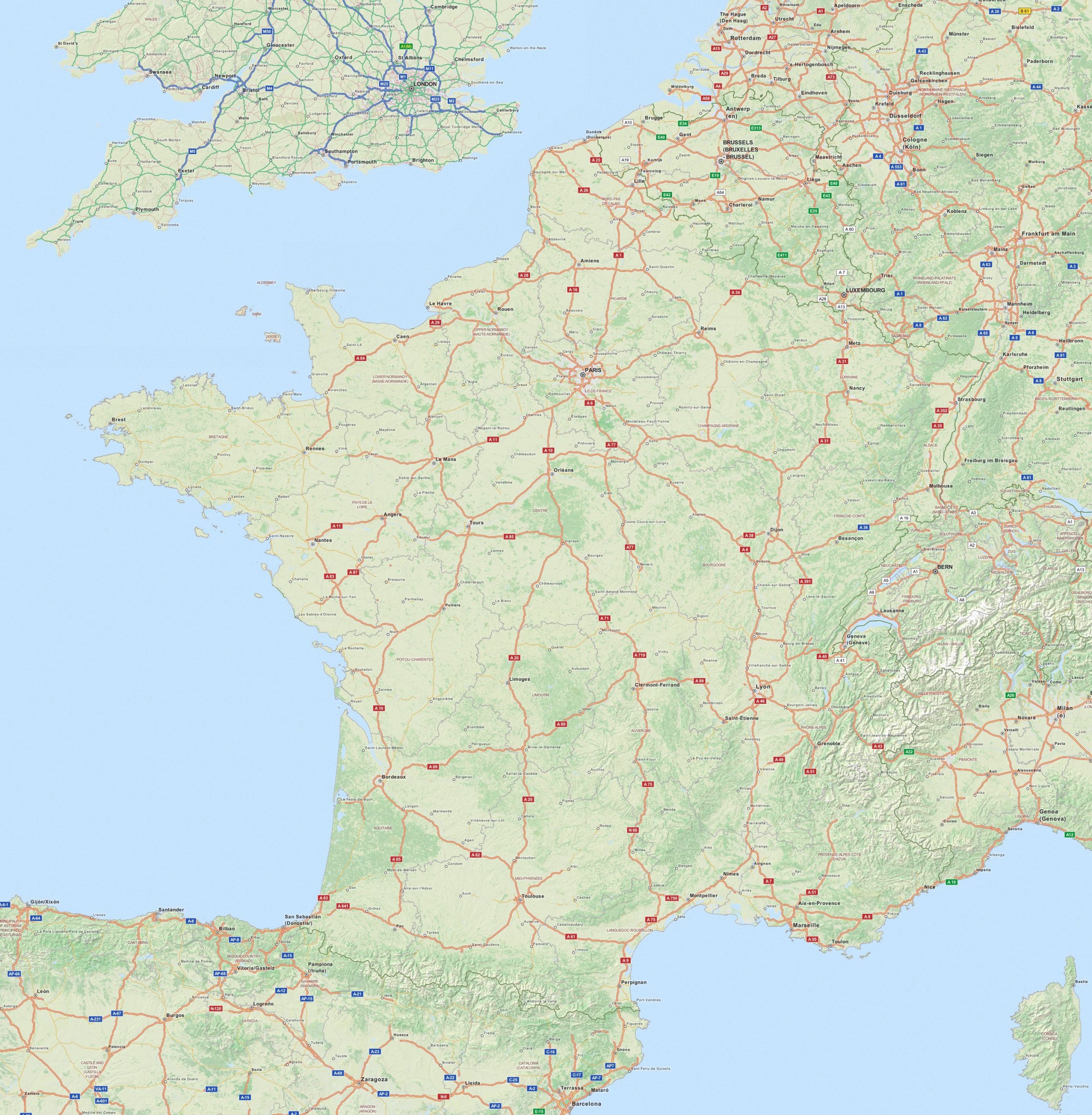 Calcul D'itineraire Routier - Carte Routière De France intérieur Carte De France Detaillée Gratuite