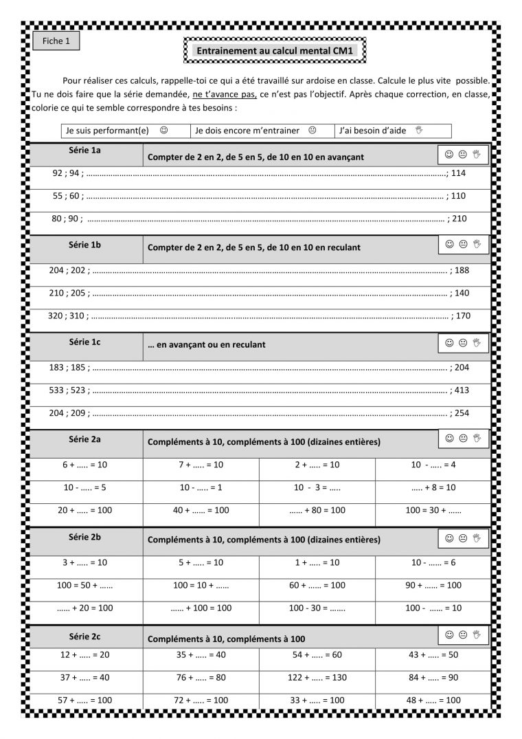 Calcul Mental Ce2/cm1 – Tous Mes Classeurs serapportantà Exercices De Maths Cm1 À Imprimer Gratuit