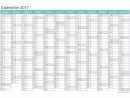 Calendrier 2017 À Imprimer Pdf Et Excel - Icalendrier avec Calendrier 2017 Imprimable