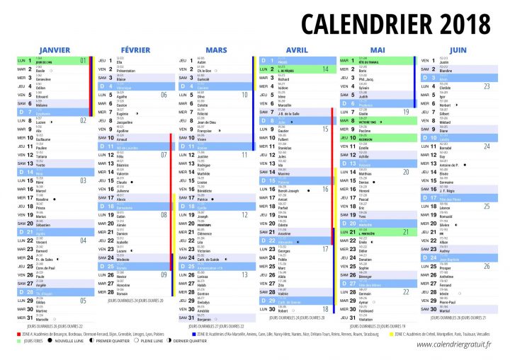 Calendrier-2018-0 (2000×1414) | Calendrier Gratuit avec Calendrier 2018 Avec Semaine