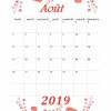 Calendrier 2018-2019 Mensuel À Imprimer. | Calendrier Aout avec Calendrier Des Anniversaires À Imprimer Gratuit