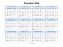 Calendrier 2018 À Imprimer Gratuit En Pdf Et Excel destiné Calendrier Mensuel 2018 À Imprimer