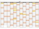 Calendrier 2018 Excel Modifiable Et Gratuit | Excel-Malin pour Planning Annuel 2018