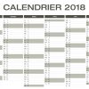 Calendrier 2018 Excel &amp; Pdf À Télécharger Gratuitement à Calendrier 2018 Imprimable Gratuit