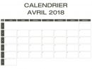 Calendrier 2018 Excel &amp; Pdf À Télécharger Gratuitement avec Calendrier Mensuel 2018 À Imprimer
