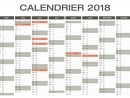 Calendrier 2018 Excel &amp; Pdf À Télécharger Gratuitement dedans Calendrier 2018 À Imprimer Pdf