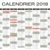 Calendrier 2018 Excel &amp; Pdf À Télécharger Gratuitement tout Calendrier 2018 Avec Jours Fériés Vacances Scolaires À Imprimer