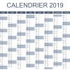 Calendrier 2019 Excel Et Pdf ⇒ À Télécharger Et Imprimer dedans Calendrier 2018 Avec Semaine