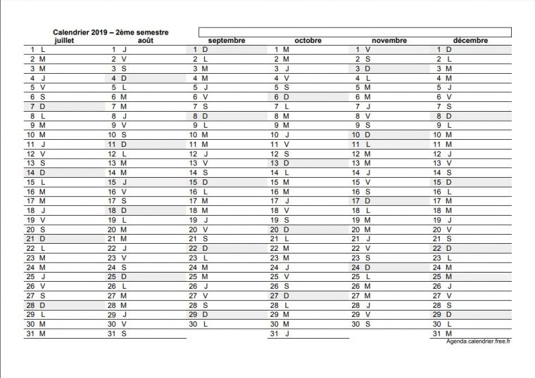 Calendrier 2019 Excel Vierge Avec Jours Fériés À Imprimer concernant Calendrier Perpetuel Gratuit Imprimer