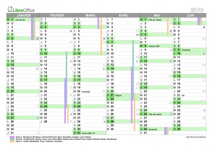 Calendrier 2020 À Imprimer Gratuit, Calendrier 2020 Avec à Calendrier 2019 Avec Semaine