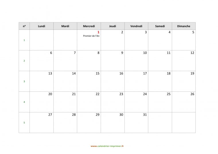 Calendrier 2020 À Imprimer Gratuit concernant Calendrier Mensuel 2018 À Imprimer