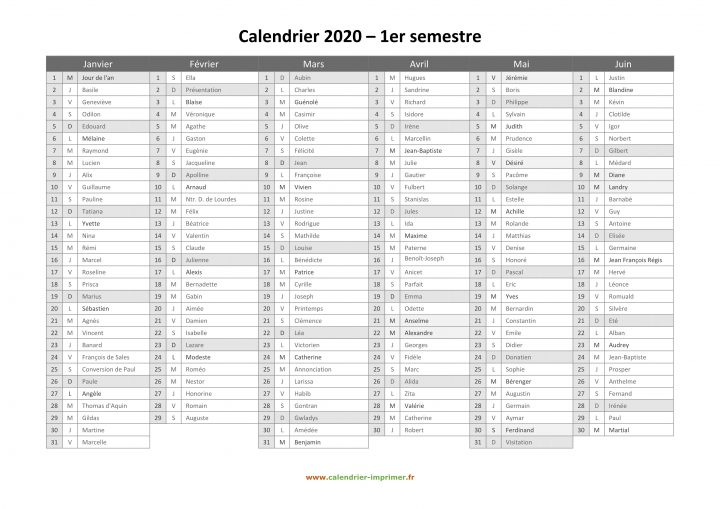 Calendrier 2020 À Imprimer Gratuit pour Calendrier 2018 Imprimable Gratuit