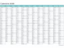 Calendrier 2020 À Imprimer Pdf Et Excel - Icalendrier à Calendrier En Ligne Gratuit A Imprimer