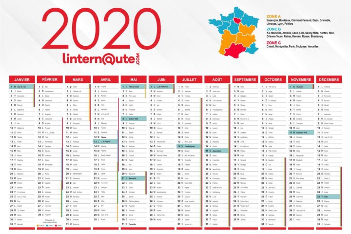 Calendrier 2020 : Calendrier Gratuit À Télécharger Ou À Imprimer concernant Calendrier Des Anniversaires À Imprimer Gratuit