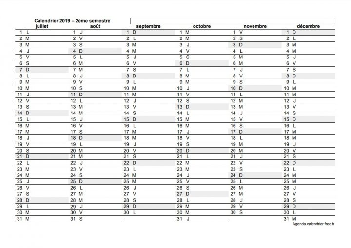 Calendrier À Imprimer Gratuit Au Format Excel, Pdf, Jpg avec Calendrier Des Anniversaires À Imprimer Gratuit