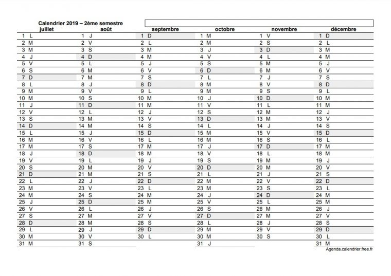 Calendrier À Imprimer Gratuit Au Format Excel, Pdf, Jpg concernant Calendrier Annuel 2018 À Imprimer Gratuit