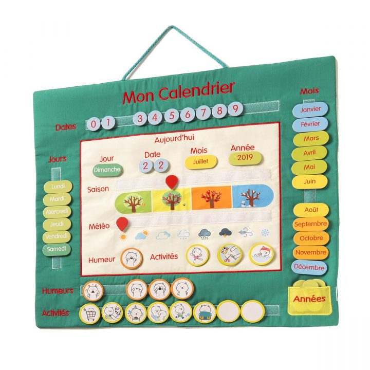 Calendrier En Tissu avec Jeux Educatif 3 Ans En Ligne