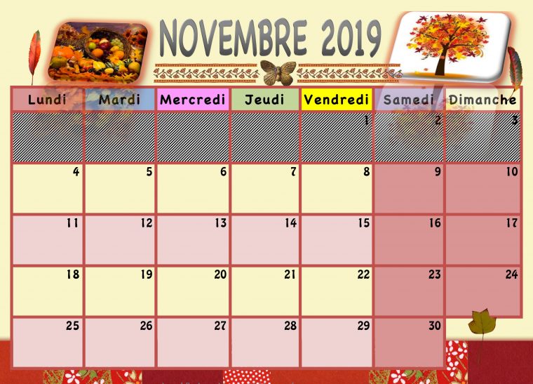 Calendrier Enfant 2019/2020 – La Classe De Luccia ! à Calendrier Enfant Semaine