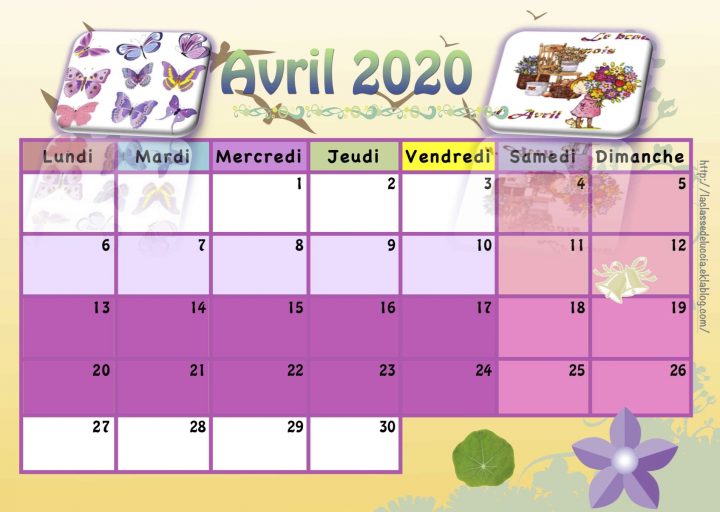 Calendrier Enfant 2019/2020 – La Classe De Luccia ! à Calendrier Ludique À Imprimer