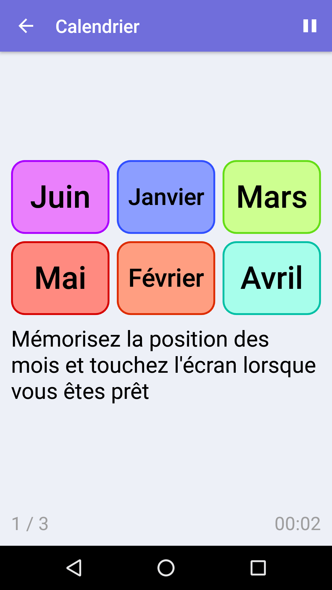Calendrier : Jeu De Mémoire Gratuit Pour Iphone &amp; Android destiné Jeu De Memoire Gratuit