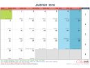 Calendrier Mensuel - Mois De Janvier 2018 Avec Fêtes, Jours serapportantà Calendrier Mensuel 2018 À Imprimer