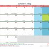 Calendrier Mensuel - Mois De Juillet 2019 Avec Fêtes, Jours encequiconcerne Calendrier 2019 Avec Jours Fériés Vacances Scolaires À Imprimer