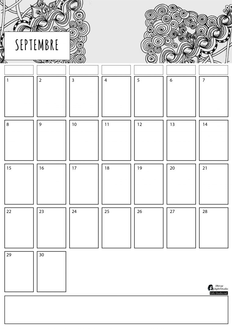 Calendrier Perpétuel À Imprimer – Ed. G Studio dedans Calendrier Perpetuel Gratuit Imprimer