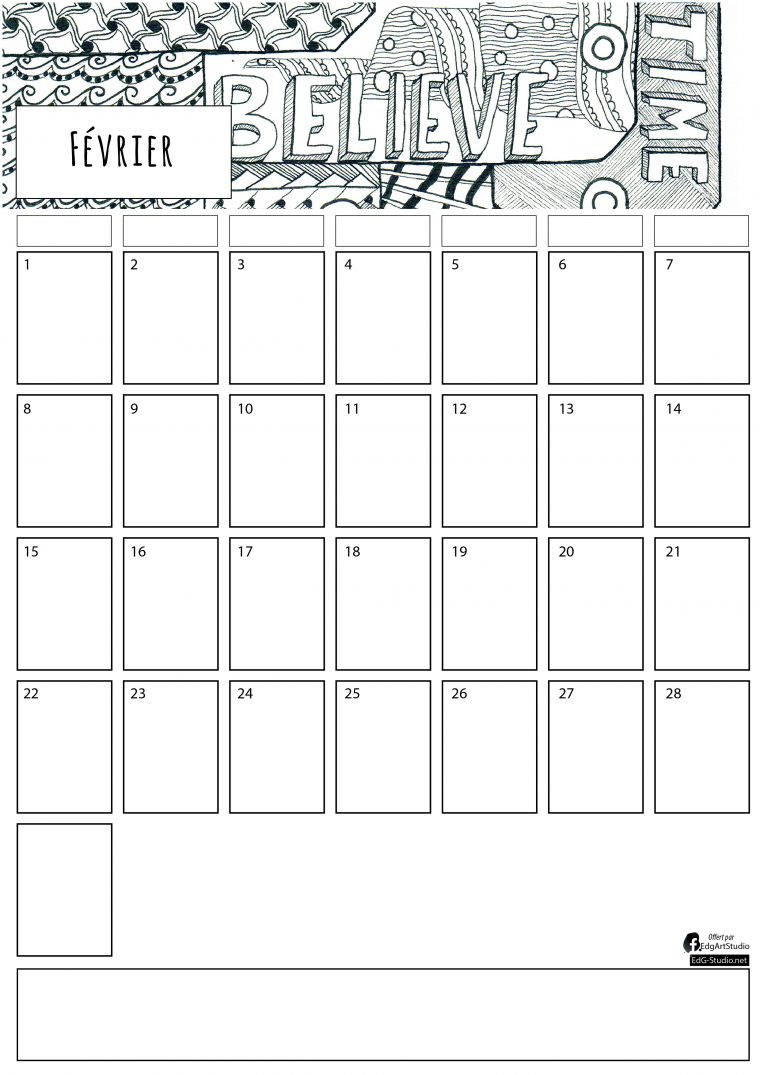 Calendrier Perpétuel À Imprimer – Ed. G Studio serapportantà Calendrier Perpetuel Gratuit Imprimer