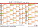 Calendrier Scolaire Annuel 2019-2020 Avec Affichage Des avec Calendrier 2019 Avec Jours Fériés Vacances Scolaires