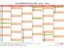 Calendrier Scolaire Semestriel 2018-2019 Avec Affichage Des tout Calendrier Annuel 2018 À Imprimer