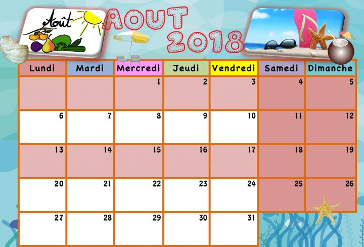 Calendriers Enfants 2018/2019 – La Classe De Luccia ! avec Calendrier 2018 Enfant