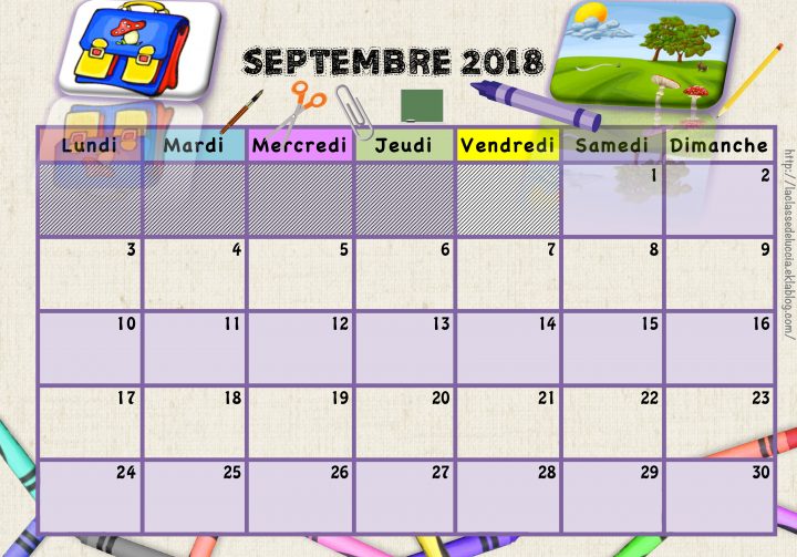 Calendriers Enfants 2018/2019 – La Classe De Luccia ! concernant Calendrier 2018 Enfant