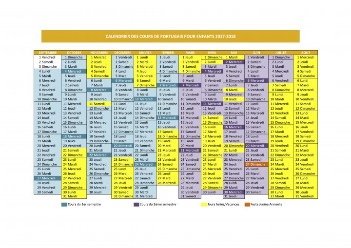 Calendriers Enfants Mercredi 2017-2018 | Institut Culturel destiné Calendrier 2018 Enfant