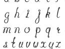 Calligraphy Alphabet Black Stock Vector. Illustration Of avec Alphabet Script Minuscule