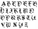Calligraphy Alphabet For Beginners | Gothic Calligraphy concernant Modele Lettre Alphabet