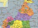 Cameroun Detailed Administrative And Political Map. Detailed avec Carte Region Departement