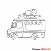 Camion De Crème Glacée Clipart Gratuit À Colorier - Voitures concernant Dessin D Un Camion