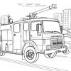 Camion De Pompier #59 (Transport) – Coloriages À Imprimer à Dessin De Pompier À Imprimer