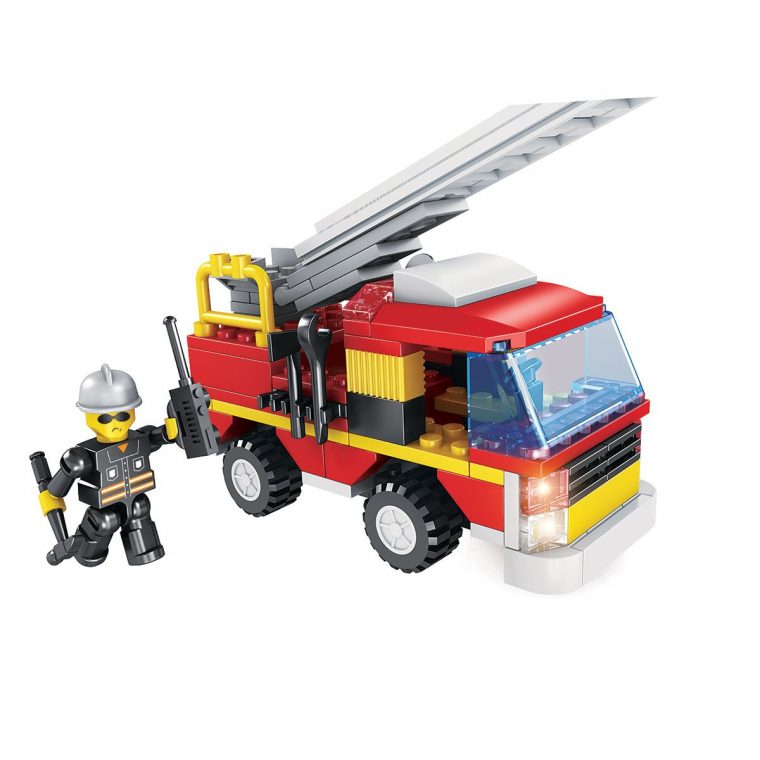 Camion De Pompier – Blocs De Construction – Police, Pompiers pour Jeux De Camion De Pompier Gratuit