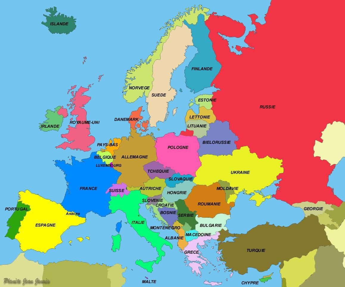 Capitales De Certains Pays De L&amp;#039;europe | Carte Europe avec Capitale Europe Carte 