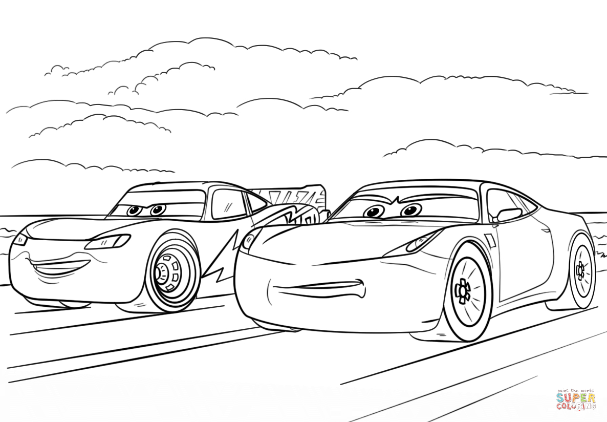 Car Mcqueen Coloring Pages Lightning Mcqueen From Cars 3 à Coloriage De Flash Mcqueen 