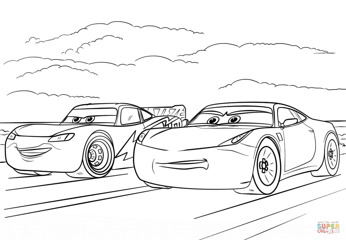 Coloriage De Flash Mcqueen  PrimaNYC.com