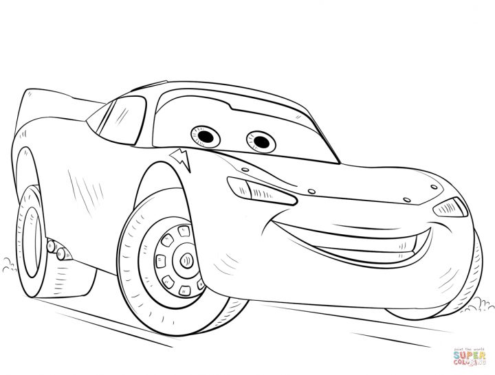 Car Mcqueen Coloring Pages Lightning Mcqueen Racing Coloring encequiconcerne Coloriage De Flash Mcqueen