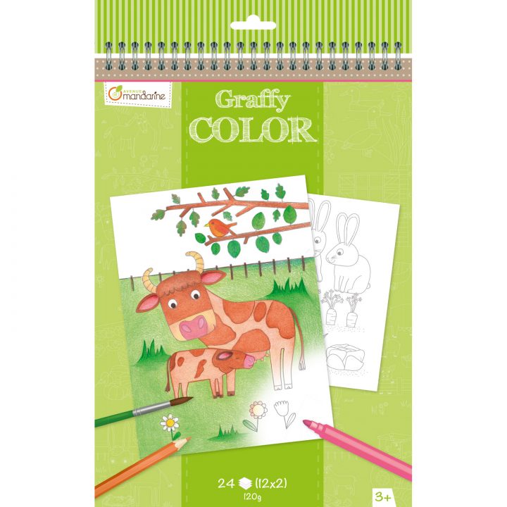 Carnet De Coloriage Graffy Color : Ferme pour Jeux Les Animaux De La Ferme