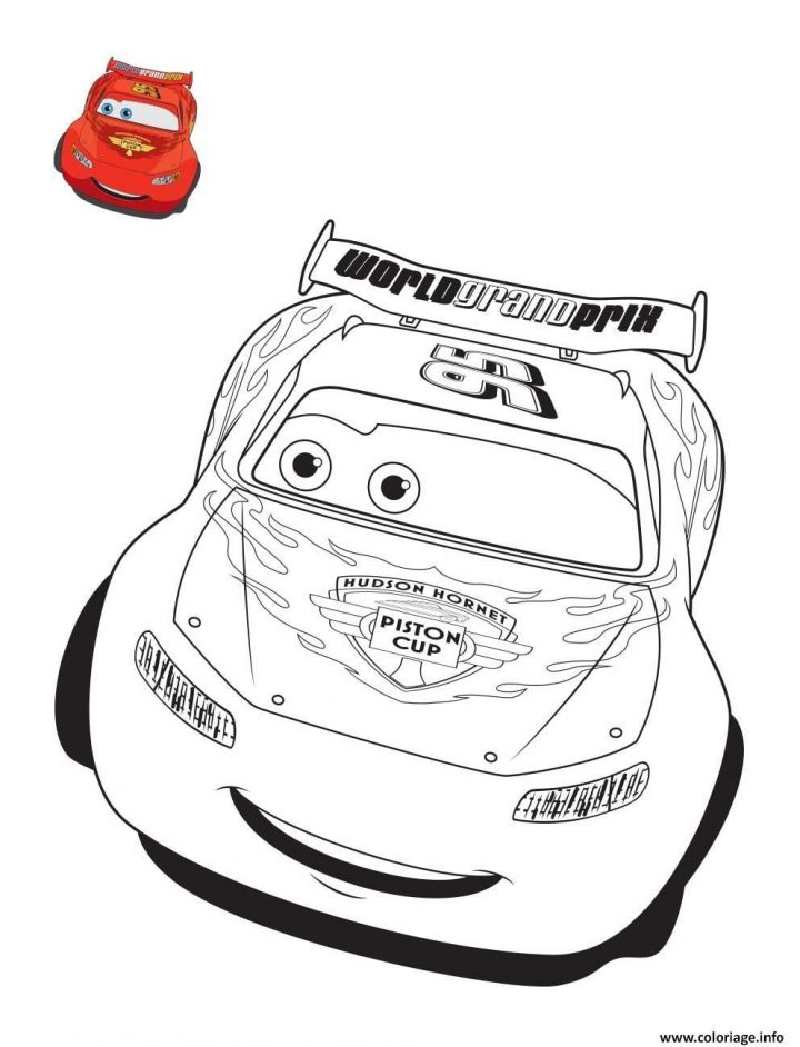 Cars 3 Flash Mcqueen Confiant Pour La Course De Voiture tout Coloriage De Flash Mcqueen