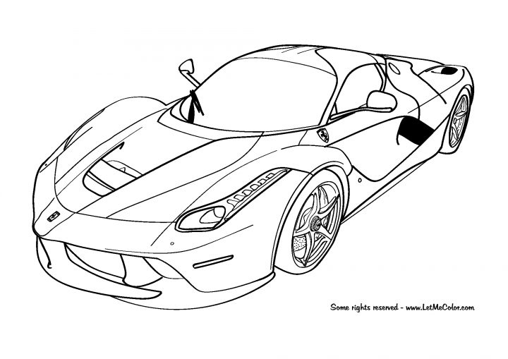 Cars-Coloring-Page-Ferrari-Laferrari-F150-Letmecolor serapportantà Ferrari A Colorier